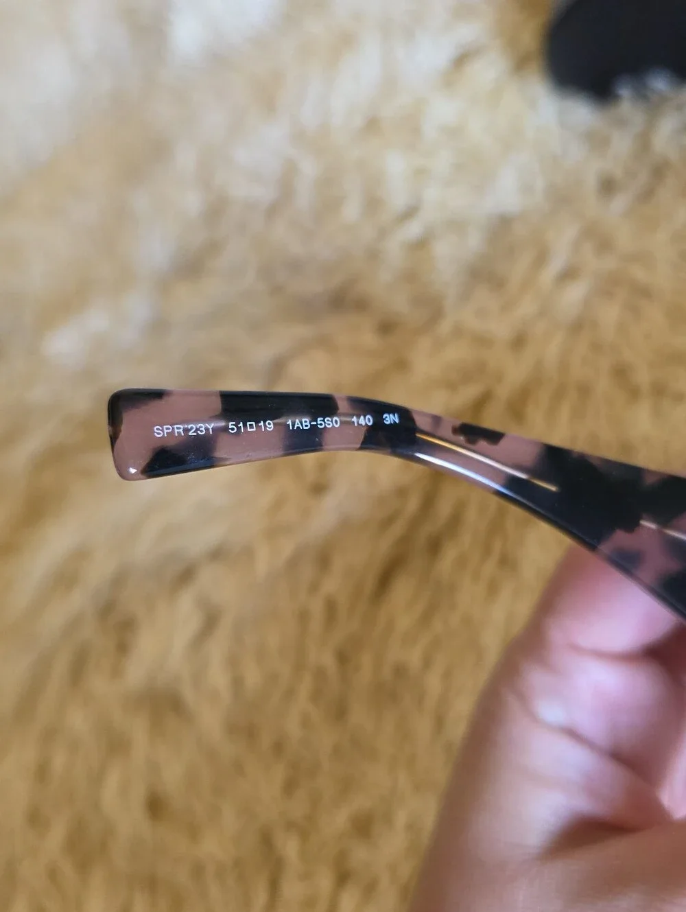 Black Prada Oversized Square Black Tortoise Shell Sunglasses With Matching Case